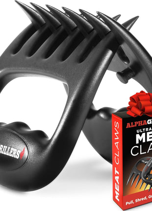 Alpha Grillers Meat Shredder Claws BBQ Pulled Pork Bear Claws for Shredding | Smoker & Grilling Accessories, Chicken Shredder Tool, Pork Pulling Gift for Men