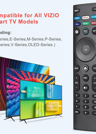 Universal Remote Control XRT140 for VIZIO Smart TV Remote Replacement XRT136 XRT260 XRT270 Smartcast D, E, M, P, V, PX Series Smart TVs