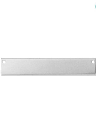 ImpressArt - Premium Metal Stamping Rectangle Blanks for Metal Stamping and Jewelry Making (24 Pack) (1/4 inch x 1 1/2 inch Rectangle w/Holes, Aluminum)