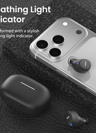 TOZO A1 Wireless Earbuds Bluetooth 5.3 Light Weight in Ear Headphones | IPX5 Waterproof, 2 Mics for AI Calls, Immersive Premium Sound Bass Ear buds with Charging Case, 32 Presets EQ via TOZO App