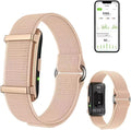 No-Screen Fitness Tracker, Rechargeable Activity Band with App, Includes Charging Cable & Extra Woven Strap, Lightweight Wearable for Health Monitoring (Pink)
