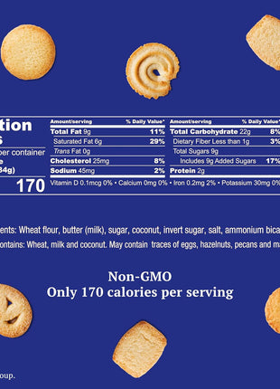 Royal Dansk Butter Cookies, Premium Assorted Cookies Made with Real Butter, Great for Sharing and Hosting, 12 oz