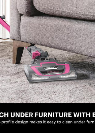 Shark HV371 Rocket Pro DLx Corded Stick, Removable Hand Vacuum, Advanced Swivel Steering, xL Cup, Crevice Tool, Upholstery Tool & Anti Allergen Dust Brush, Fuchsia, Capacity