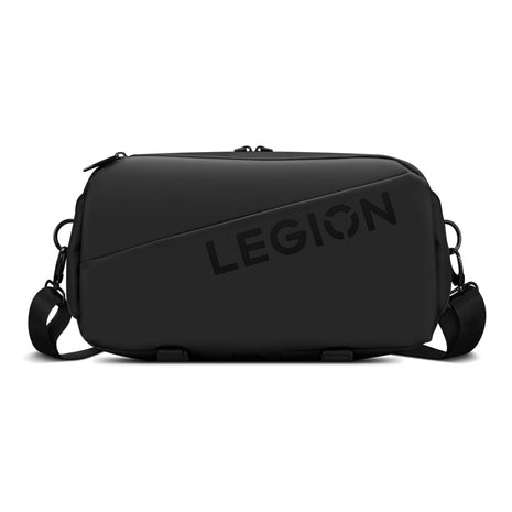 Lenovo Legion Sling Bag, Waterproof Carrying Case Bag for Legion Go Gaming Console, Black, Custom Fit Console Carrier, Adjustable Shoulder Strap, Multiple Compartments, Durable and Stylish Design