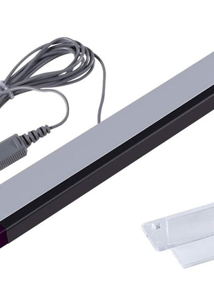Aokin Sensor Bar for Wii, Replacement Wired Infrared Ray Sensor Bar for Nintendo Wii and Wii U Console, includes Clear Stand