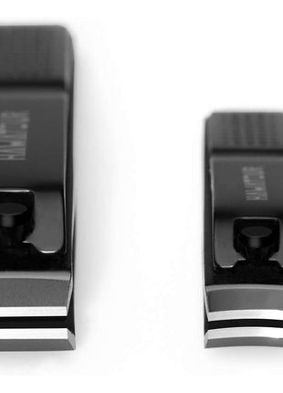 HAWATOUR Nail Clippers Set, Ultra Sharp Sturdy Fingernail and Toenail Clipper Cutters with Visibly Tin Case, Black
