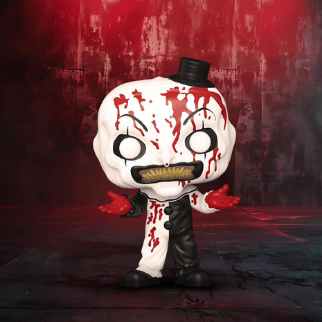Funko POP! Movies: Terrifier 2 - Art the Clown (Bloody) | Official Horror Merch - Collectable Vinyl Figurine for Shelf Display - Birthday Gift Idea for Fans and Collectors