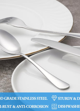 Teaspoon Set,16 Piece 6.7 inch Spoons Silverware, Premium Food Grade Stainless Steel Tea Spoons, Durable Small Spoon, Good Teaspoons, Kitchen Dessert Spoon Set, Mirror Finish & Dishwasher Safe