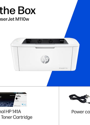 HP LaserJet M110w Wireless Black & White Printer, Print, Fast speeds, Easy Setup, Mobile Printing, Best-for-Small Teams
