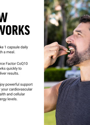 Force Factor CoQ10 100mg, Coenzyme Q10 Heart Health Supplement | Enhanced Absorption, Premium Grade Coq 10, Vegan, Dairy Free, Gluten Free, and Non-GMO, 60 Vegetable Capsules