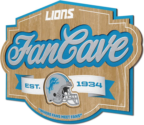 YouTheFan NFL Officially-licensed FanCave 3D wall art - ready-to-hang, 3D multi-layered construction - floating wall mount design - Perfect fan gift