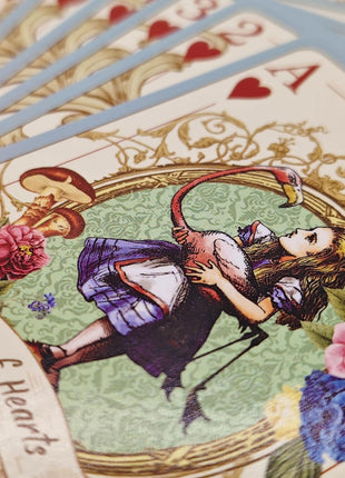 ASVP Shop Alice Playing Cards – Illustrated Fantasy Deck for Themed Parties, Games & Decor