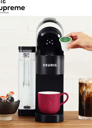 Keurig K-Supreme Single Serve K-Cup Pod Coffee Maker, MultiStream Technology, 4 Brew Sizes, 66oz Dual-Position Removable Reservoir, Black | Multistream Technology, 4 Brew Sizes, 8, 10, 12 Oz, 66 Oz Dual-Position Removable Reservoir