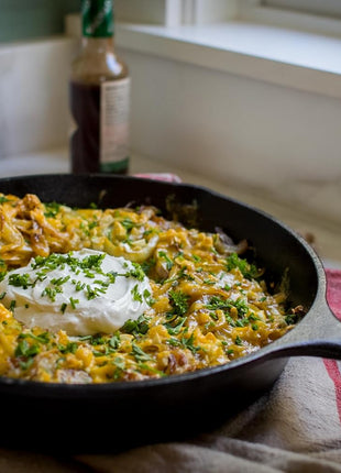 Lodge Seasoned Cast Iron Skillet 10.25 Inches - PFAS-Free, Non-Toxic Cookware - Use with an Oven, Stove, Grill, or Campfire - Naturally Non-Stick & Oven Safe