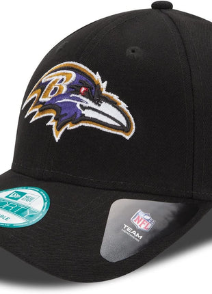 New Era Men's Black Baltimore Ravens Raven Logo The League 9FORTY Adjustable Hat
