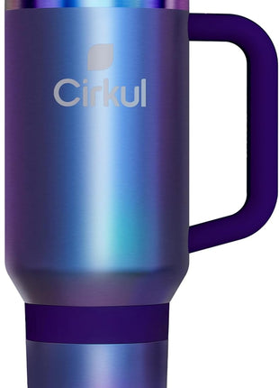 Cirkul 40oz. Chameleon Stainless Steel Tumbler with Handle, All Day StrawSip, Double Wall Insulated