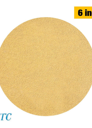 S SATC 100 PCS PSA Sanding Discs 6 Inch Adhesive Backed Sandpaper 80 Grit Sander Attachment for Drill Self Stick Aluminum Oxide Round Automotive Sandpaper with Sticky Back