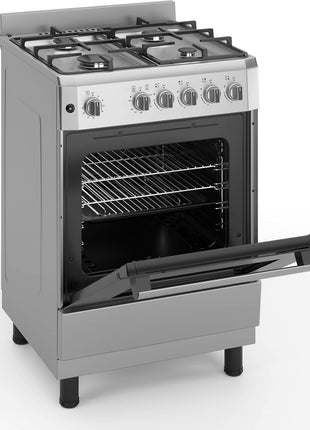 PremiumLevella 24" Gas Range with 4 Burners and 2.7 Cu. Ft. Oven Capacity (Black)