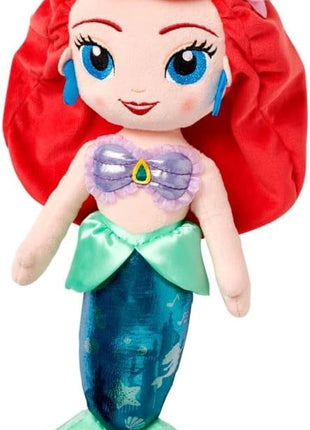 Disney Store Official Ariel Princess Plush Doll (from The Little Mermaid) - Soft Plushy with Embroidered Features - Princess Toys for Girls - Disney Dolls & Stuffed Animals - 14 Inches