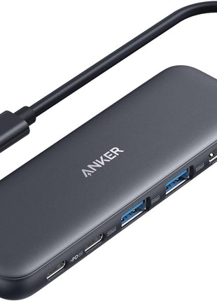 Anker USB C Hub, 5-in-1 USBC to HDMI Splitter with 4K Display, 1 x Powered USB-C 5Gbps & 2×Powered USB-A 3.0 5Gbps Data Ports for MacBook Pro, MacBook Air, Dell and More