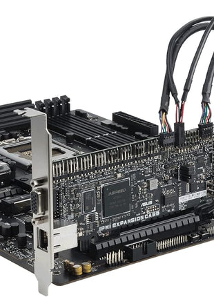 ASUS Pro WS W680-ACE IPMI Intel LGA1700 ATX workstation motherboard,2x PCIe 5.0x16 slot,DDR5,ECC memory,2x2.5 Gb Lan,3xM.2 slots,SlimSAS,BMC header,THUNDERBOLT4 Header,IPMI Expansion card bundled,ACCE