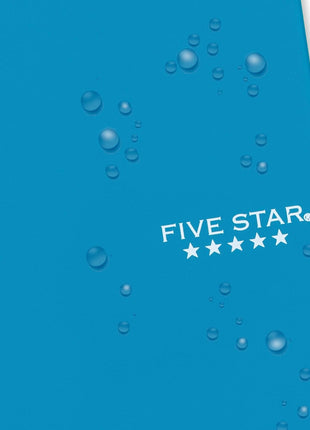 Five Star Spiral Notebook, 2 Subject, College Ruled Paper, 6 inch x 9-1/2 inch, 80 Sheets, Fights Ink Bleed, Water Resistant Cover, Tidewater Blue (840029CG1-ECM)