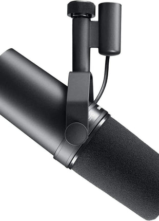 Shure SM7B Microphone   Vocal Dynamic Studio Mic for Broadcast, Podcast, Recording, Gaming & Streaming, xLR, Rugged Construction, Detachable Windscreen, Smooth Sound, Warm Vocals, Wide Range Frequency