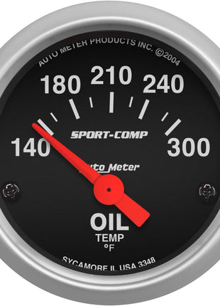 Auto Meter 3348 Sport-Comp Electric Oil Temperature Gauge