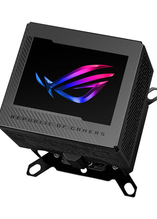 ASUS ROG RYUJIN III WB CPU Water Block-Intel LGA 1700, 1200, 115X, AMD Socket AM4, AM5 Asetek Copper Cold Plate Black, 178 Micro-Cooling, 3.5" Full Color LCD Display, Embedded VRM Fan, 3 Year Warranty