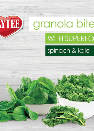 Kaytee Granola Bites with Super Foods Spinach and Kale for Pet Birds, Conure, Cockatiel, Lovebird, Parakeet, Amazon, African Grey, Ecletus, Pionus, Cockatoos and Macaws, 4.50 Ounce (Pack of 1)