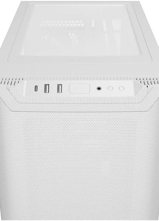 be quiet! Pure Base 501 White PC case | 2 Preinstalled Quiet Fans | Mid Case | USB 3.2 Gen | Quiet PC Case