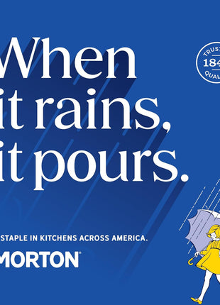 Morton Salt Iodized, All-Purpose Iodized Salt, 26 oz, 2-Pack | Table salt, a seasoning ingredient with no clumps and an easy-pour spout, a salt with iodine, perfect for cooking & table use