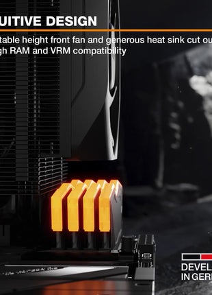 be quiet! Dark Rock Elite Air CPU Cooler | 2X Silent Wings 135mm PWM Fans | Speed Switch with 2 Modes | High-Performance Heat Pipes | Front Fan Rail System | Enhanced RAM Compatibility | BK037