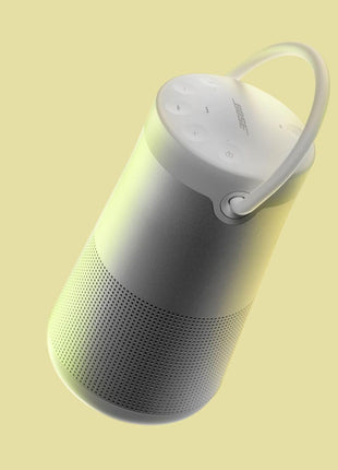 Bose SoundLink Revolve+ (Series II) Bluetooth Speaker, Portable Speaker with Microphone, Wireless and Water Resistant with 360 Degree Sound, Long Lasting Battery and Handle, Silver
