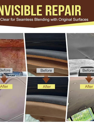 Headliner Repair Glue, Car Headliner Adhesive with Brush, Car Roof Liner Fabric Adhesive, Upholstery Glue for Cars,Headliner Repair Kit, Suitable for Automotive interiors, Fabric, Leather