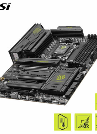 MSI MAG X870E Tomahawk WiFi Motherboard, ATX - Supports AMD Ryzen 9000/8000 / 7000 Processors, AM5-80A SPS VRM, DDR5 Memory Boost 8400+ MT/s (OC), PCIe 5.0 x16, M.2 Gen5, Wi-Fi 7, 5G LAN