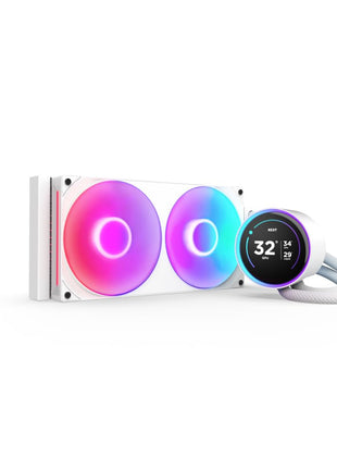 NZXT Kraken Elite 280 RGB 2024 - AIO CPU Liquid Cooler - 280mm Radiator - F280 RGB Core Fan - Customizable 2.72 inch IPS LCD - NZXT Turbine Pump - AMD® AM5, AM4 - Intel® LGA 1851/1700, 1200/115X - White