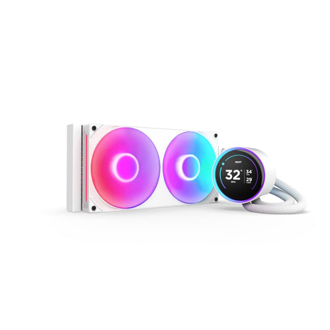 NZXT Kraken Elite 280 RGB 2024 - AIO CPU Liquid Cooler - 280mm Radiator - F280 RGB Core Fan - Customizable 2.72 inch IPS LCD - NZXT Turbine Pump - AMD® AM5, AM4 - Intel® LGA 1851/1700, 1200/115X - White