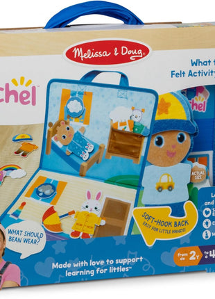 Melissa & Doug® Ms. RachelTM What to Wear Felt Activity Board Take-Along Preschool Learning Toy for Boys and Girls - FSC Certified
