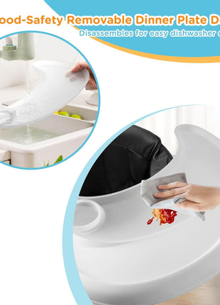 Baby Walker Seat Cushion, Full Wrap-Around Cushion, Black