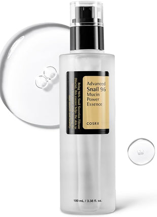 COSRX Snail Mucin 96% Repairing Serum, Hydrating Serum for Face with Snail Secretion Filtrate for Dull Skin & Fine Lines, 100ml, Korean Skin Care