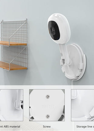 HOLACA Wall Mount for Nanit Pro Flex Stand, Nanit Pro Smart Baby Monitor Mount, Quickly and Easy Installation (White)