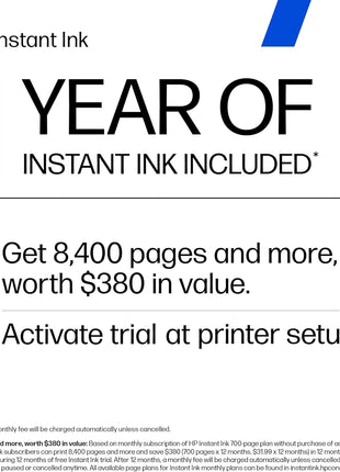 HP OfficeJet Pro 8139e Wireless All-in-One Color Inkjet Printer, Print, scan, Copy, fax, ADF, Duplex Printing Best-for-Home Office, 1 Year Instant Ink Trial Included, AI-Enabled (40Q51A)