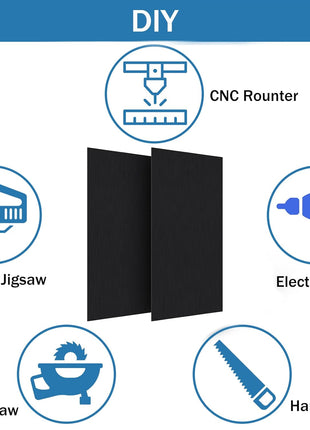 2Pack Anodized Aluminum Sheet 6 x 12 x 1/32(0.0315") Inch Black Anodized Aluminum Metal Plates Engraving Blanks for Laser Engraving, DIY, 0.8MM Thin Decorative Aluminum Metal Sheets for Crafting