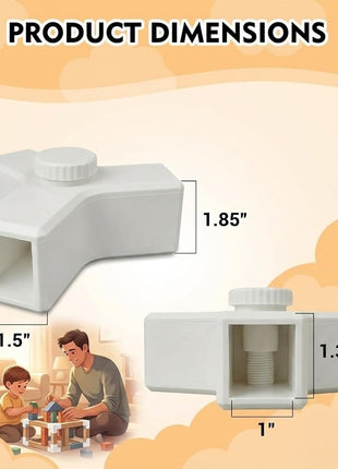Connector Bracket Replacement Compatible with Lovevery Play Gym,Stability Repair Kit with Steel Bolts for Pre-February 2024 Models