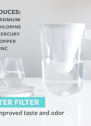 Soma by Full Circle 10-Cup Water Filter Pitcher with Bamboo Handle