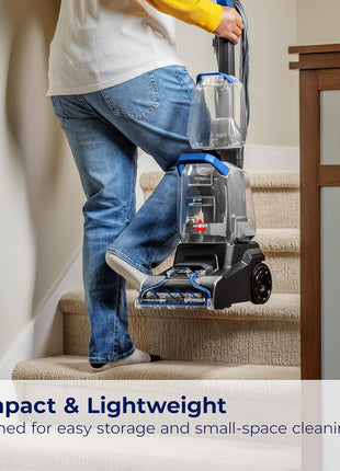 BISSELL TurboClean PET, Upright Carpet & Upholstery Cleaner, 3948 | TurboClean technology for powerful pet hair and stain removal; upright design for full-room carpet care