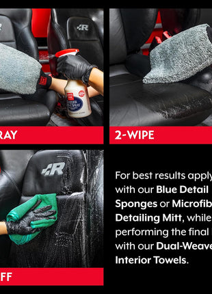 Griot's Garage Leather 3-in-1 Spray, Cleaner and Conditioner for Leather and Vinyl, Car Seats and Vehicle Interior, Truck, RV, Boats, and Home, 10963, 22 oz
