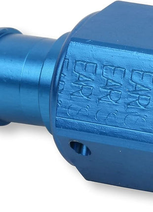 Earl's 700109 Super Stock Blue and Red Anodized Aluminum -8AN Straight Push-on Hose End