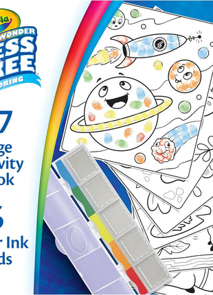 Crayola Color Wonder Mess Free Fingerprint Activity Book, Finger Painting Alternative, Arts & Crafts Gift for Kids Ages 3+